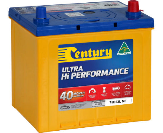Century Ultra Hi Performance 75D23L Car Battery