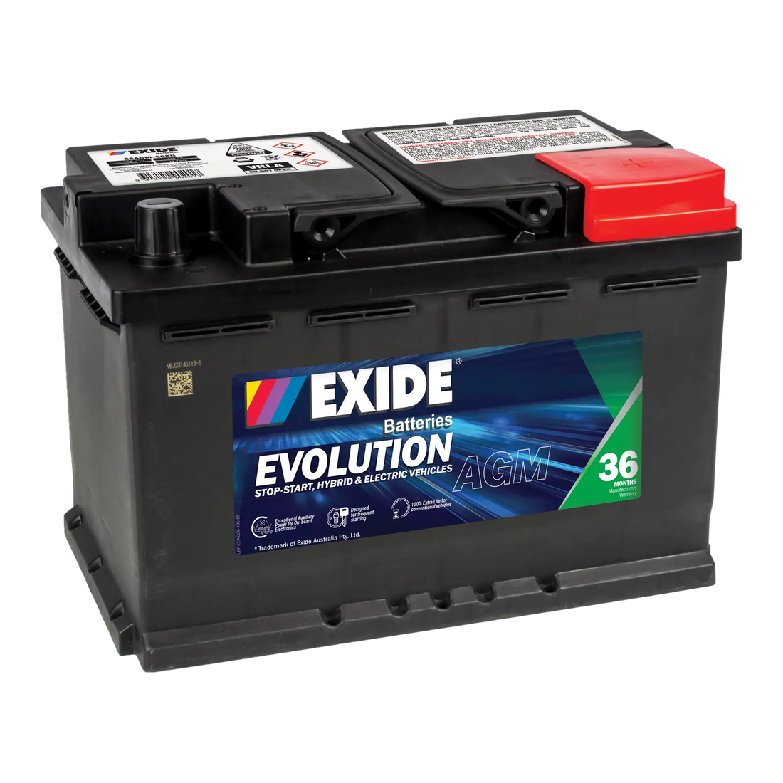 EXIDE Evolution SSAGM-66EU Start-Stop AGM Battery