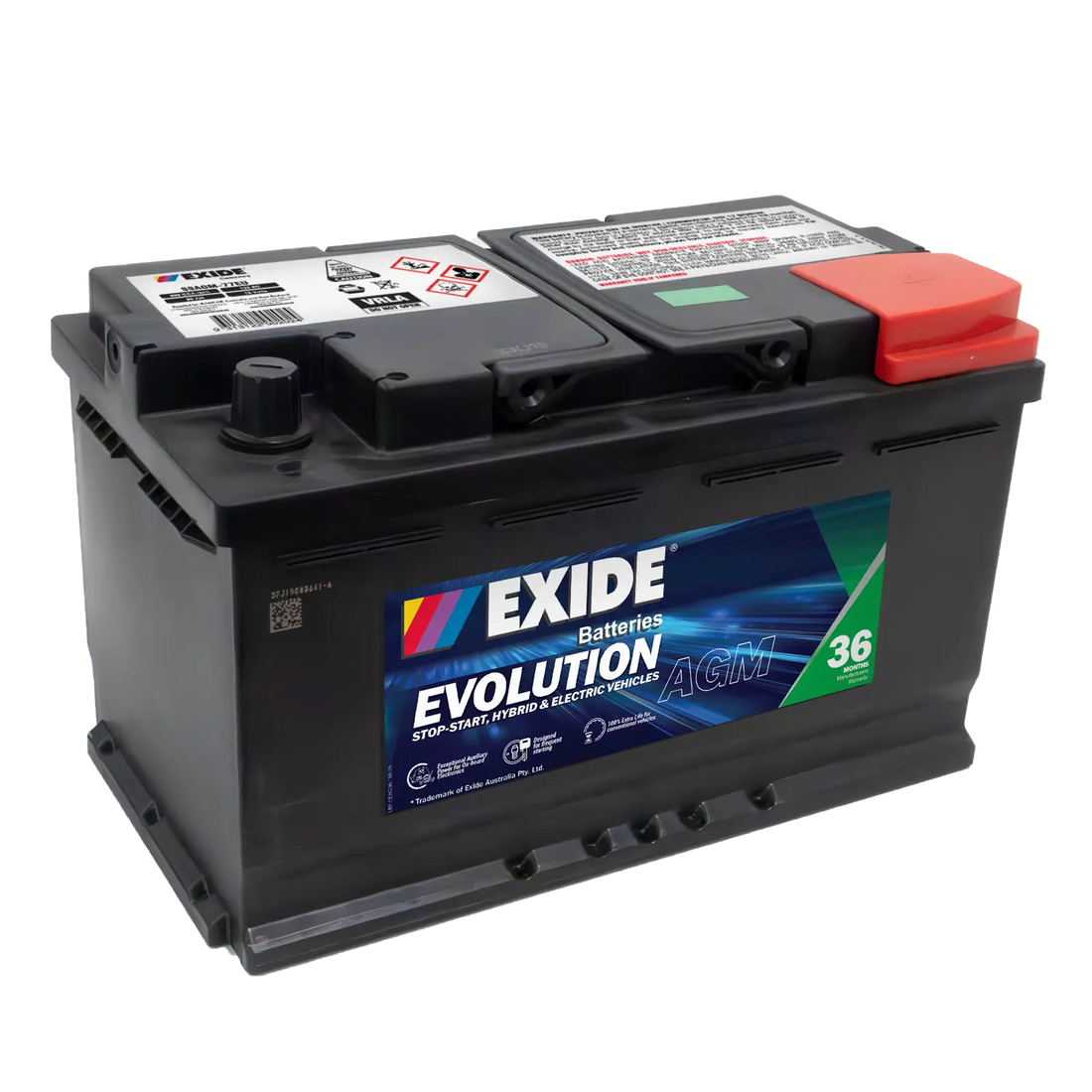 Exide Evolution SSAGM-77EU AGM Stop Start Battery